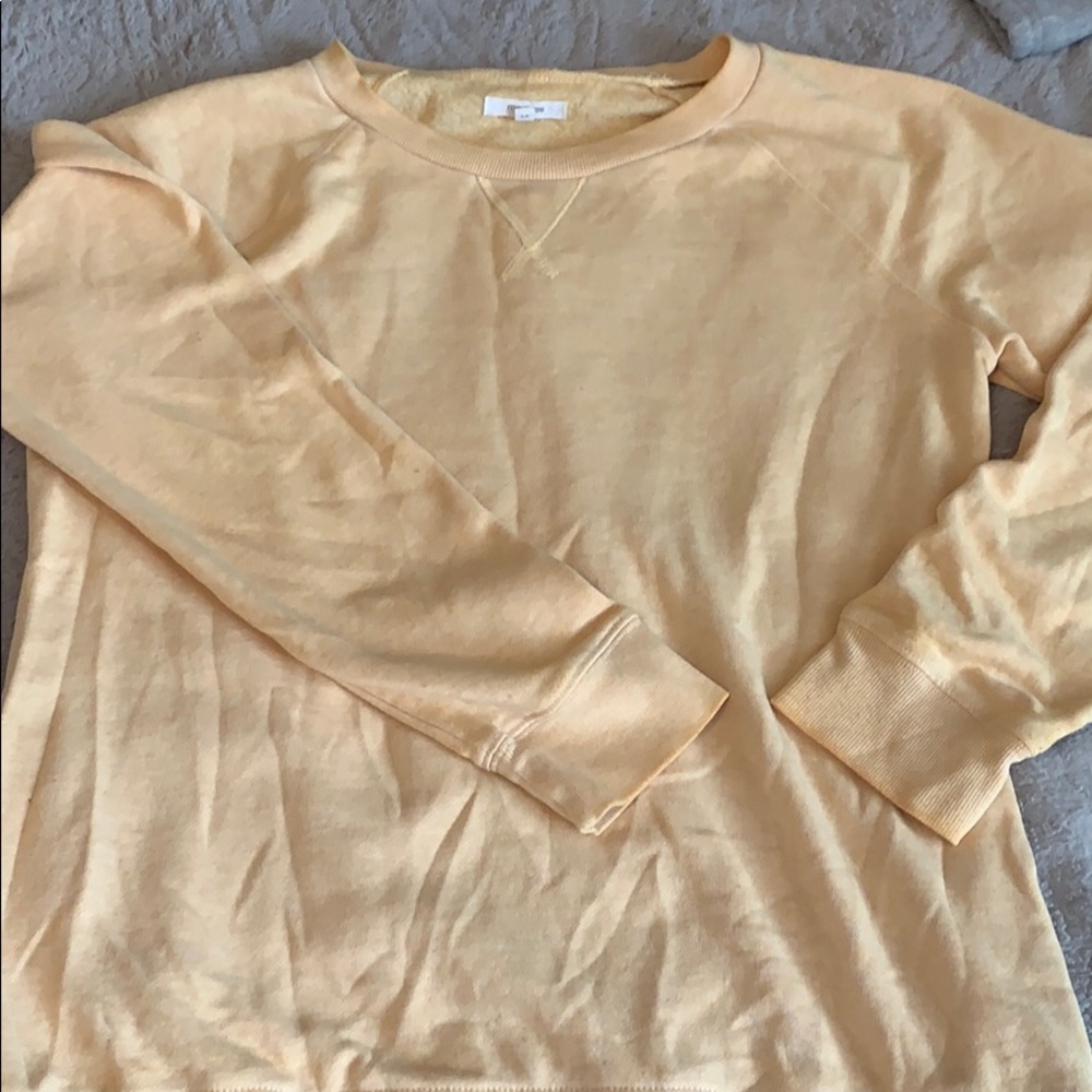 Plain Yellow Crewneck Maurices Yellow Sweatshirt